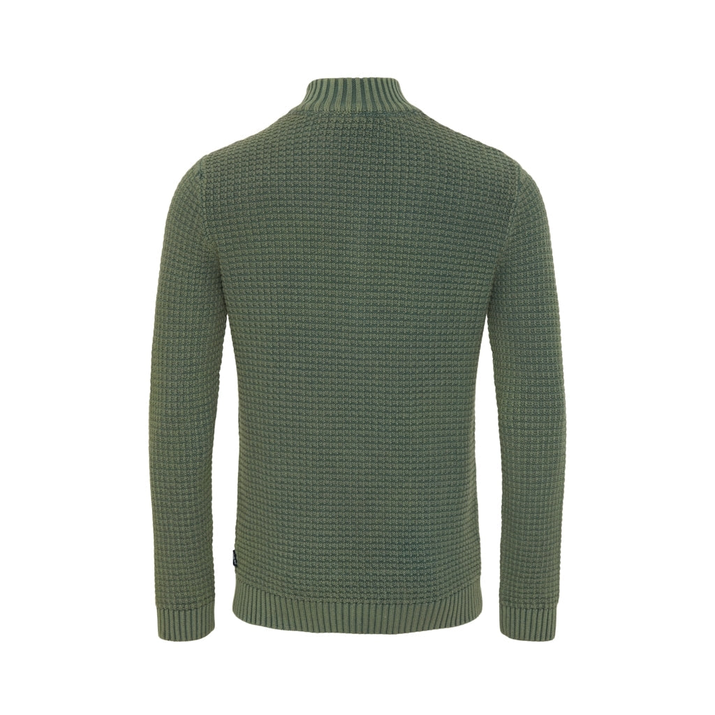 Lance Knit Half Zip - Duck Green