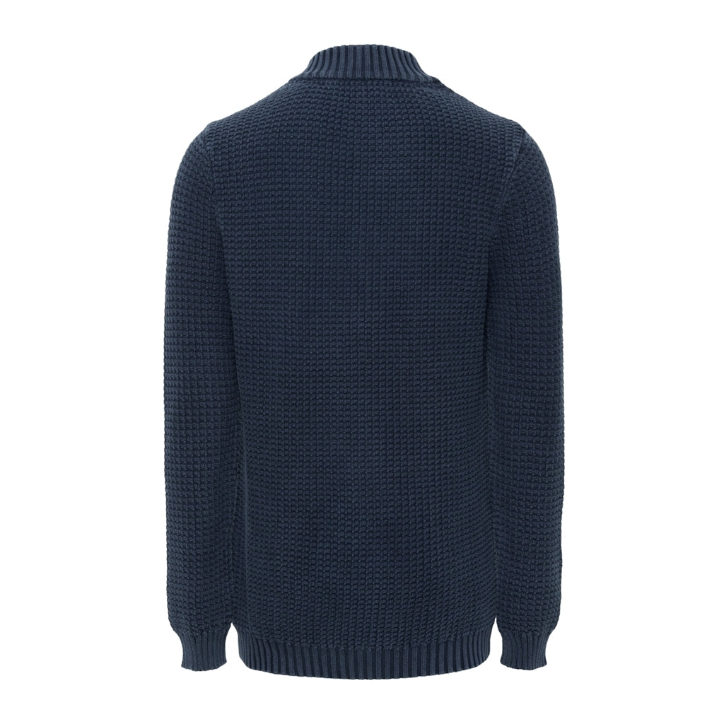 Lance Knit Half Zip - Blue