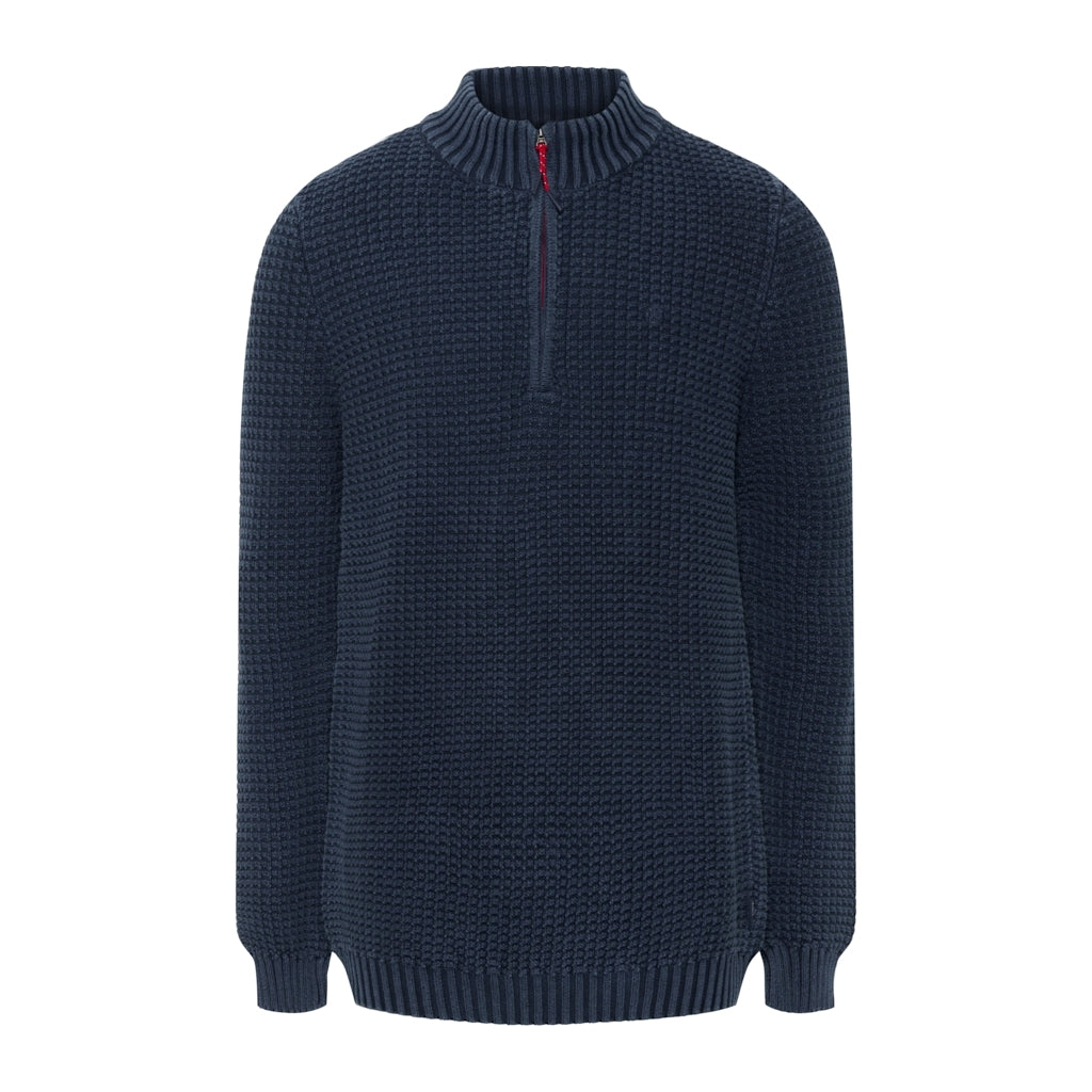 Lance Knit Half Zip - Blue