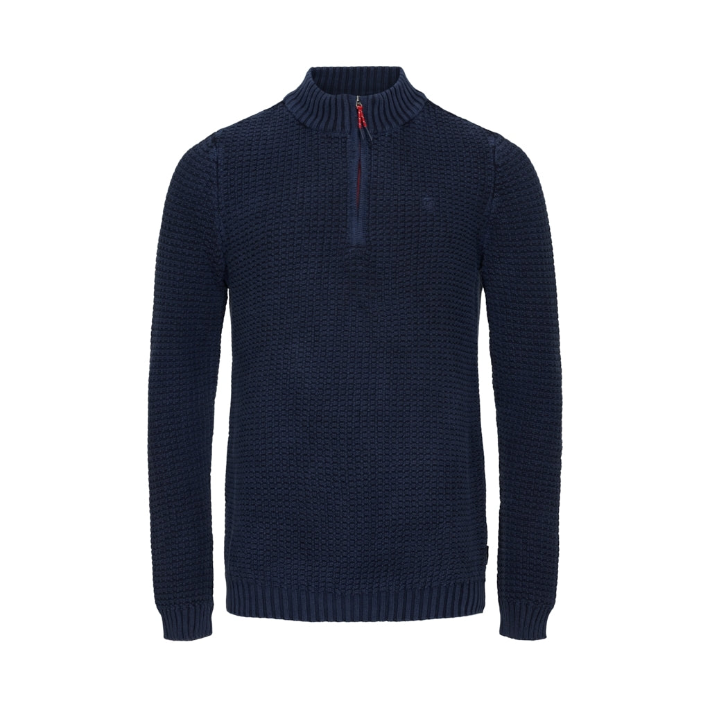 Lance Knit Half Zip - Dark Navy