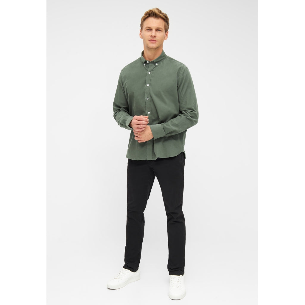 Lester Baby Cord Shirt - Dark Green