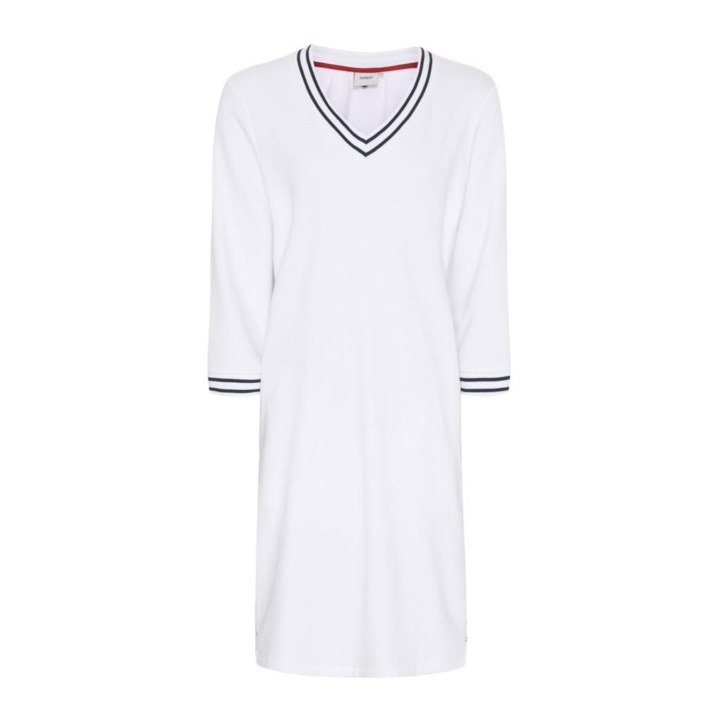 Lilja V-Neck Dress - White
