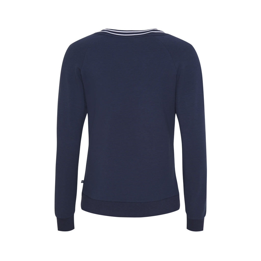 Lin V-Neck Sweatshirt - SR Navy