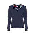 Lin V-Neck Sweatshirt - SR Navy