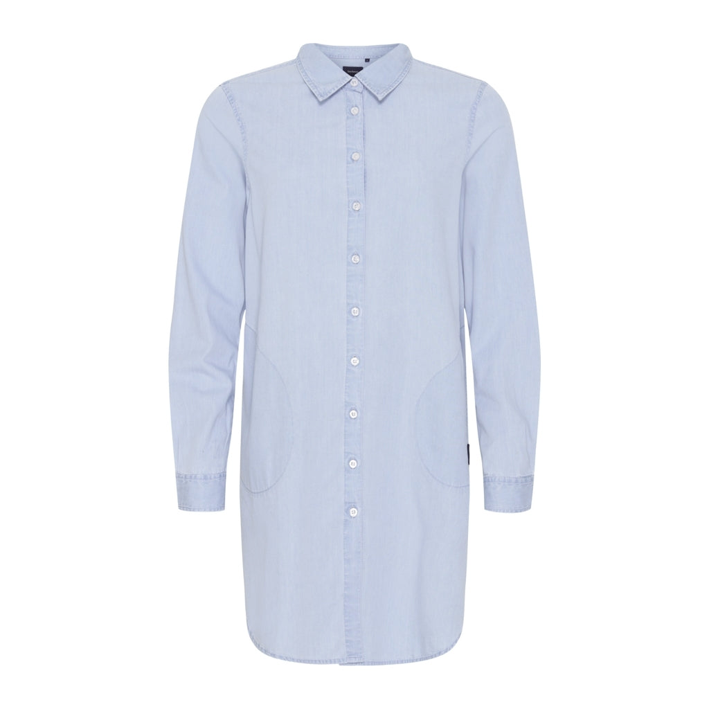 Linette Shirt Dress - Light Indigo