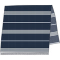 Long Beach Towel - Dark Navy / White