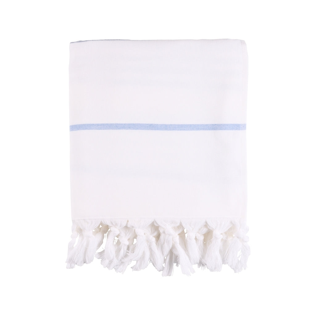 Long Beach Towel - White/SR Navy