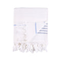 Long Beach Towel - White/SR Navy