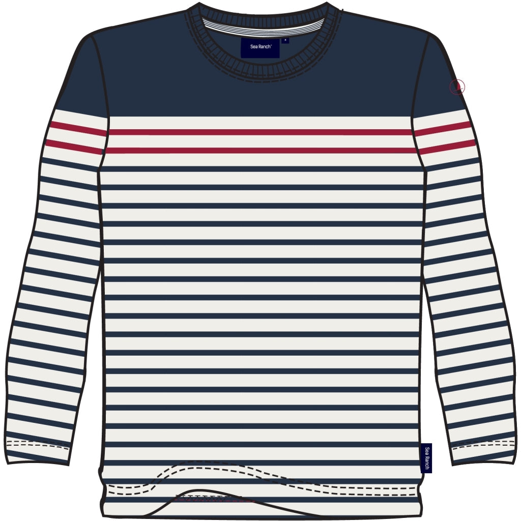 Louie T-shirt - SR Navy/SR Red/Pearl