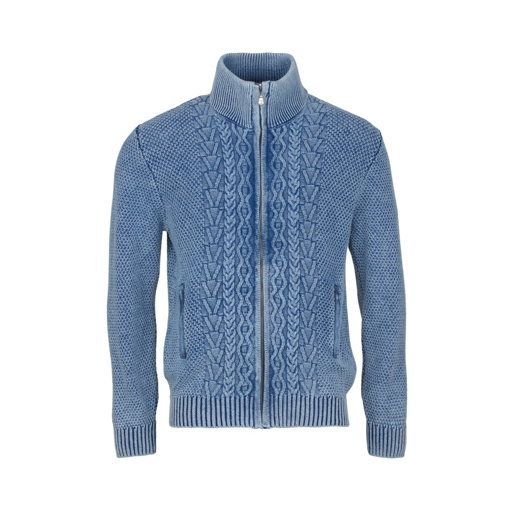 Luke Long Sleeve Cardigan - Sky Wash