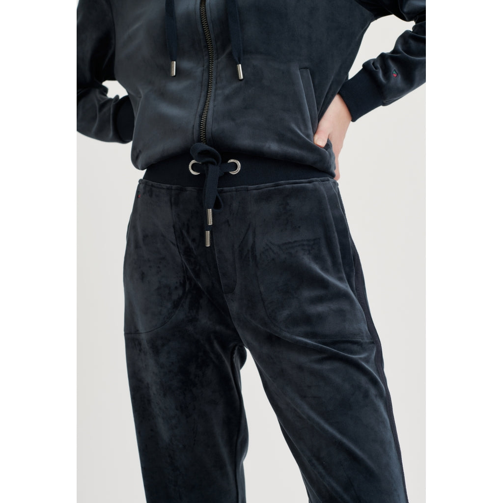 Marika Velvet Pants - Dark Navy