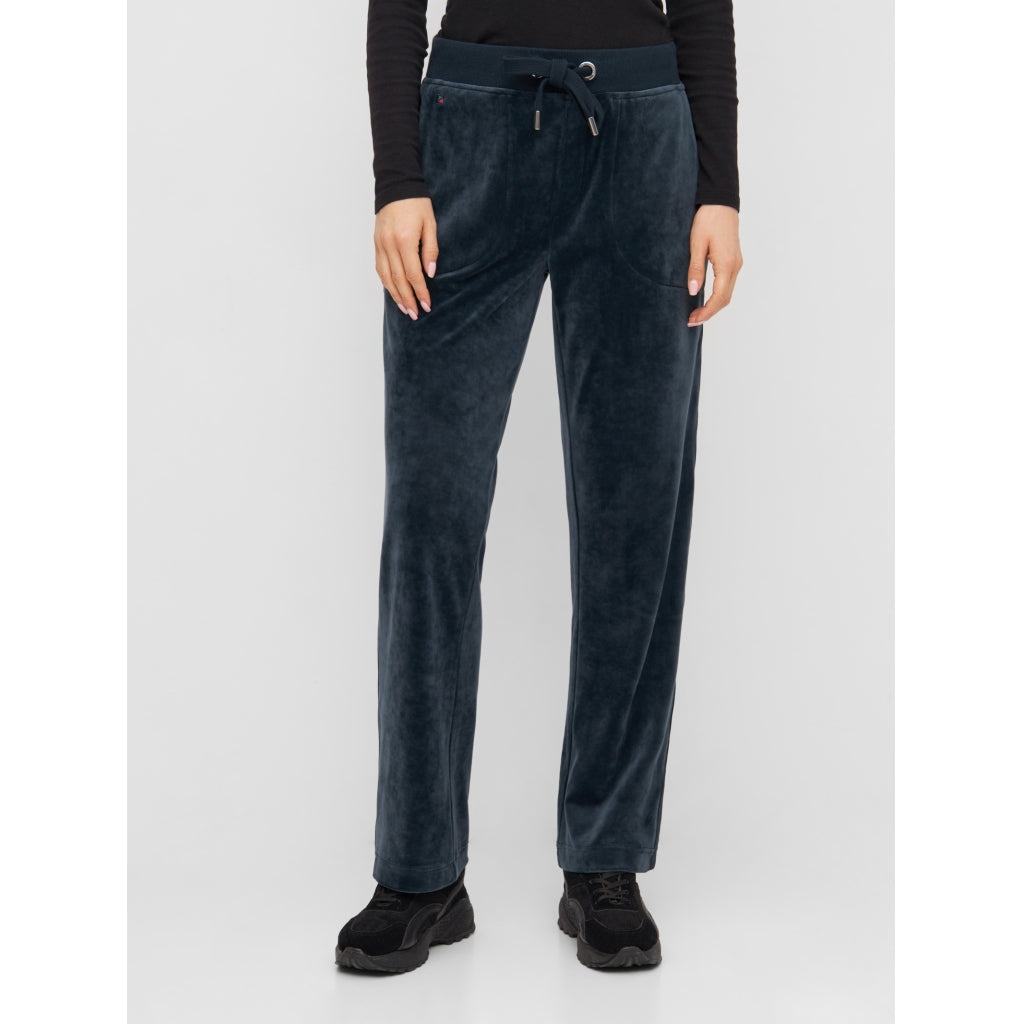 Marika Velvet Pants - Dark Navy