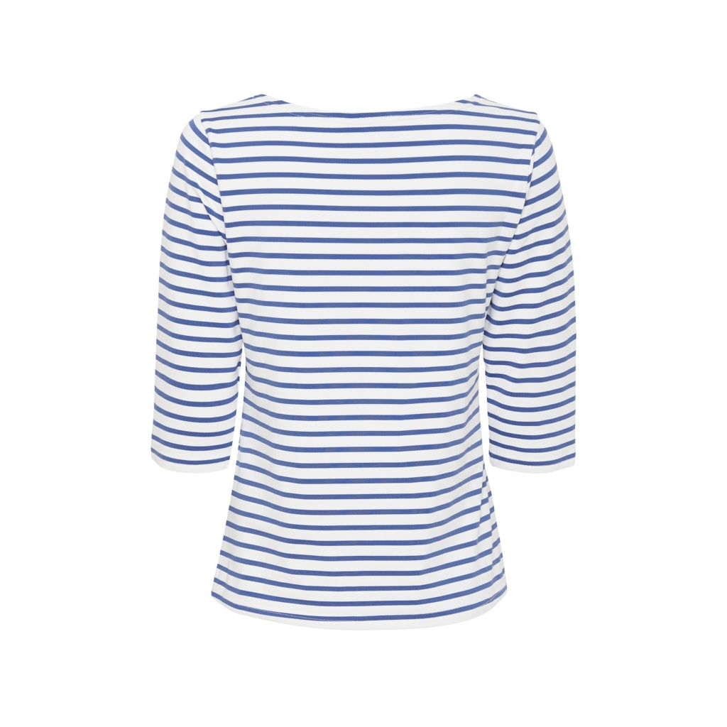 Marina tee with UV protection - White/Federal Blue