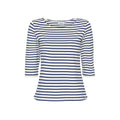 Marina tee with UV protection - White / Twilight Blue