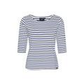 Marina tee with UV protection - White / Monaco Blue