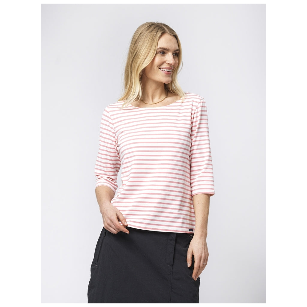Marina tee with UV protection - White / Marshmallow