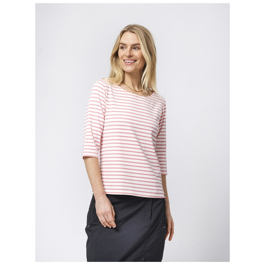 Marina tee with UV protection - White / Marshmallow