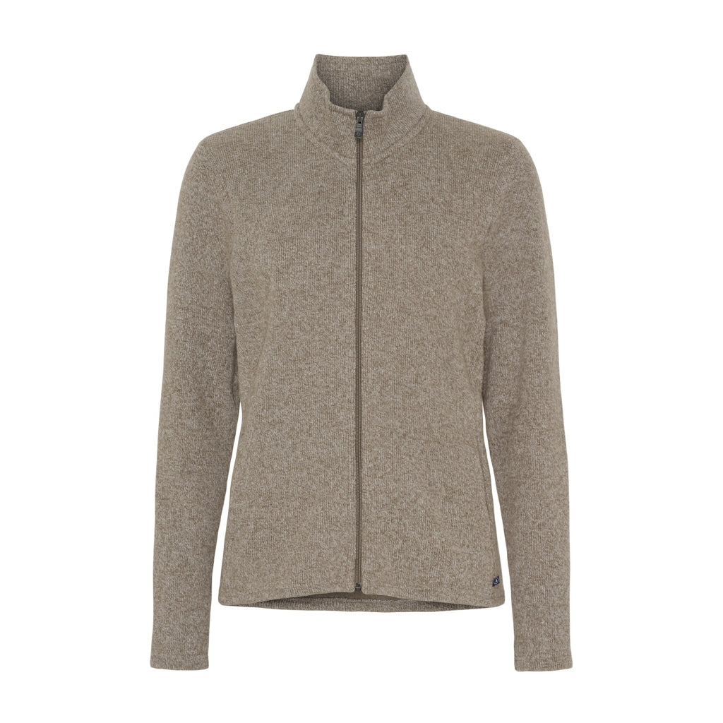 Marta Zip Cardigan - Castanho