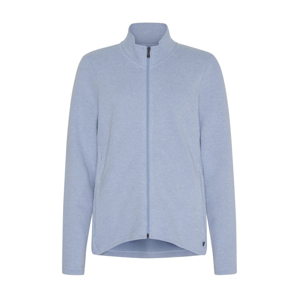 Marta Zip Cardigan - Light Blue