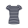 Melanie Striped Short Sleeve Tee - SR Navy/Pearl