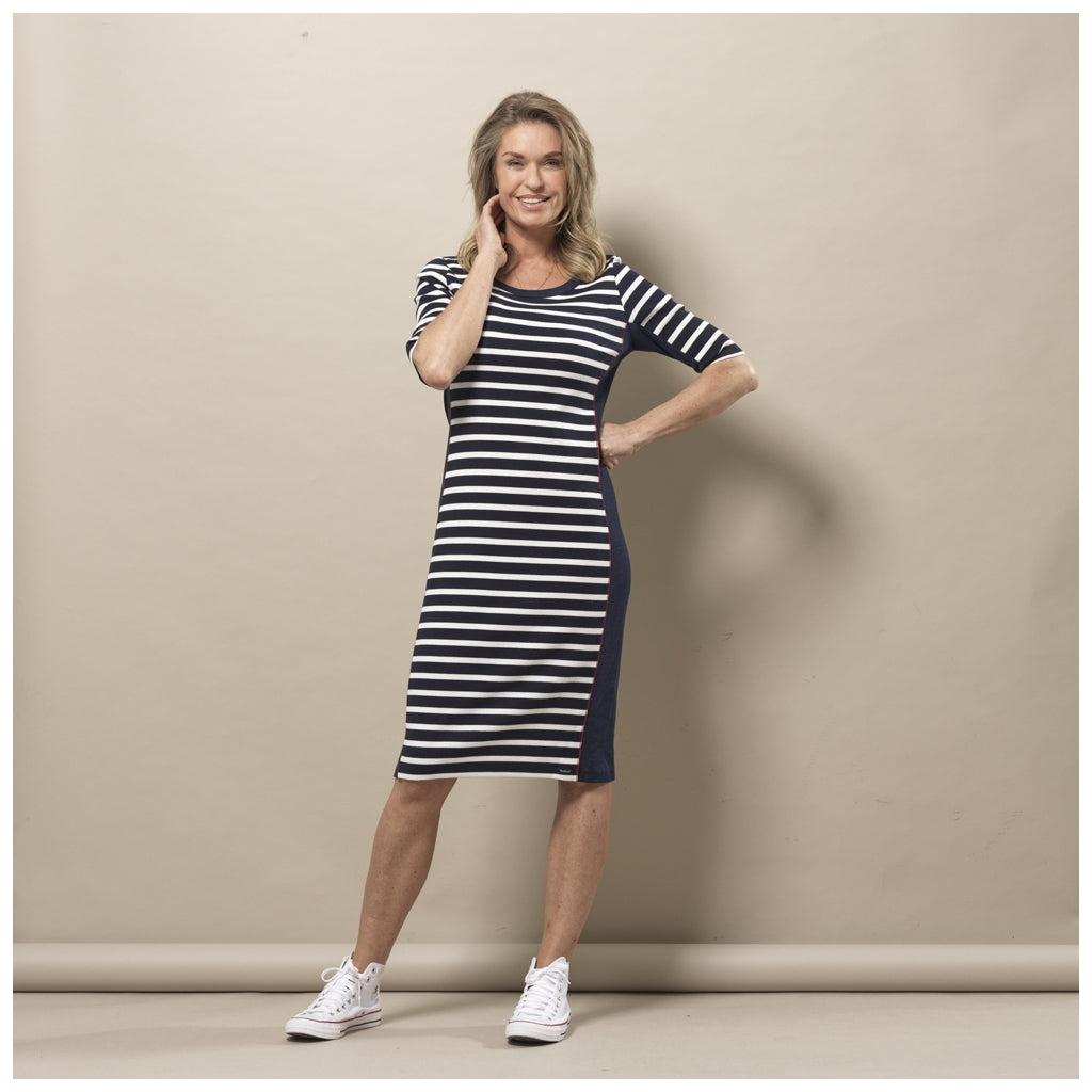 Monalisa Dress - SR Navy/Pearl