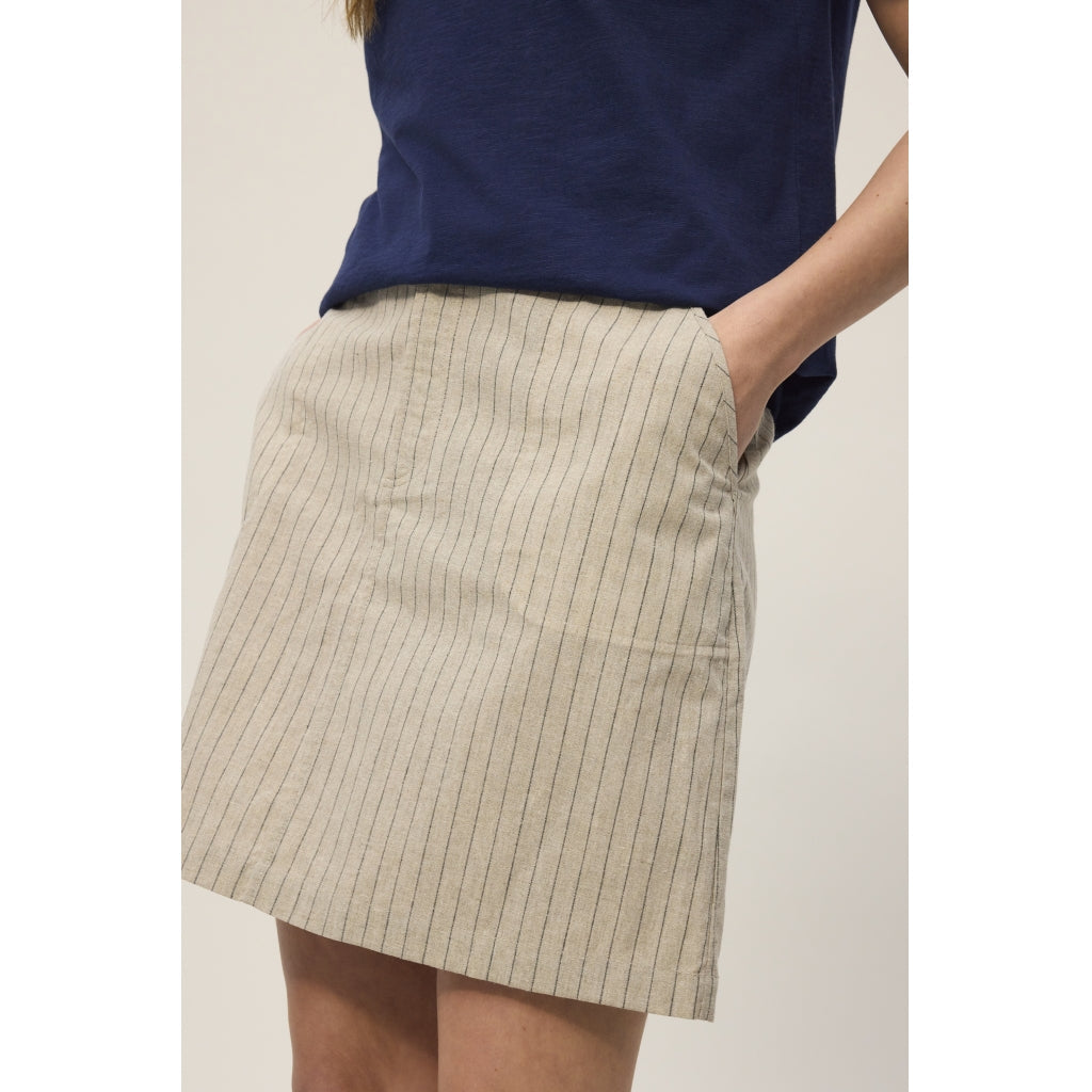 Nan Skirt - Light Sand Stripe