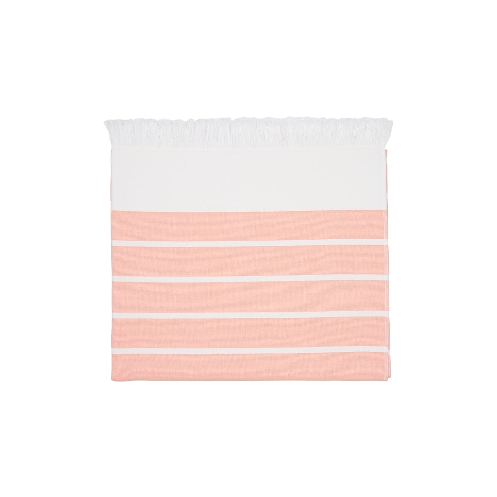 Nissi Beach Towel - Bright Orange / White