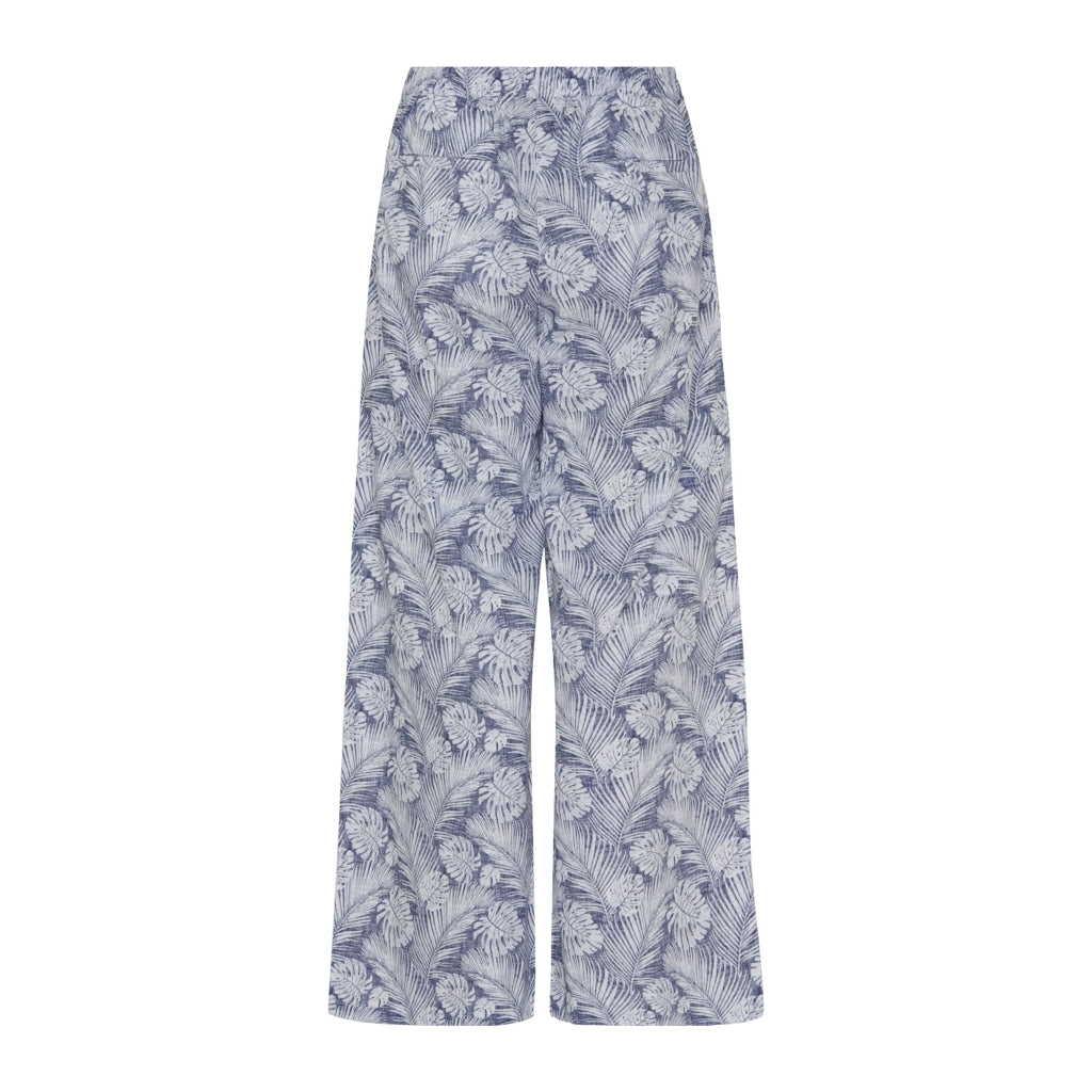 Otta Pants - Blue Palm Print