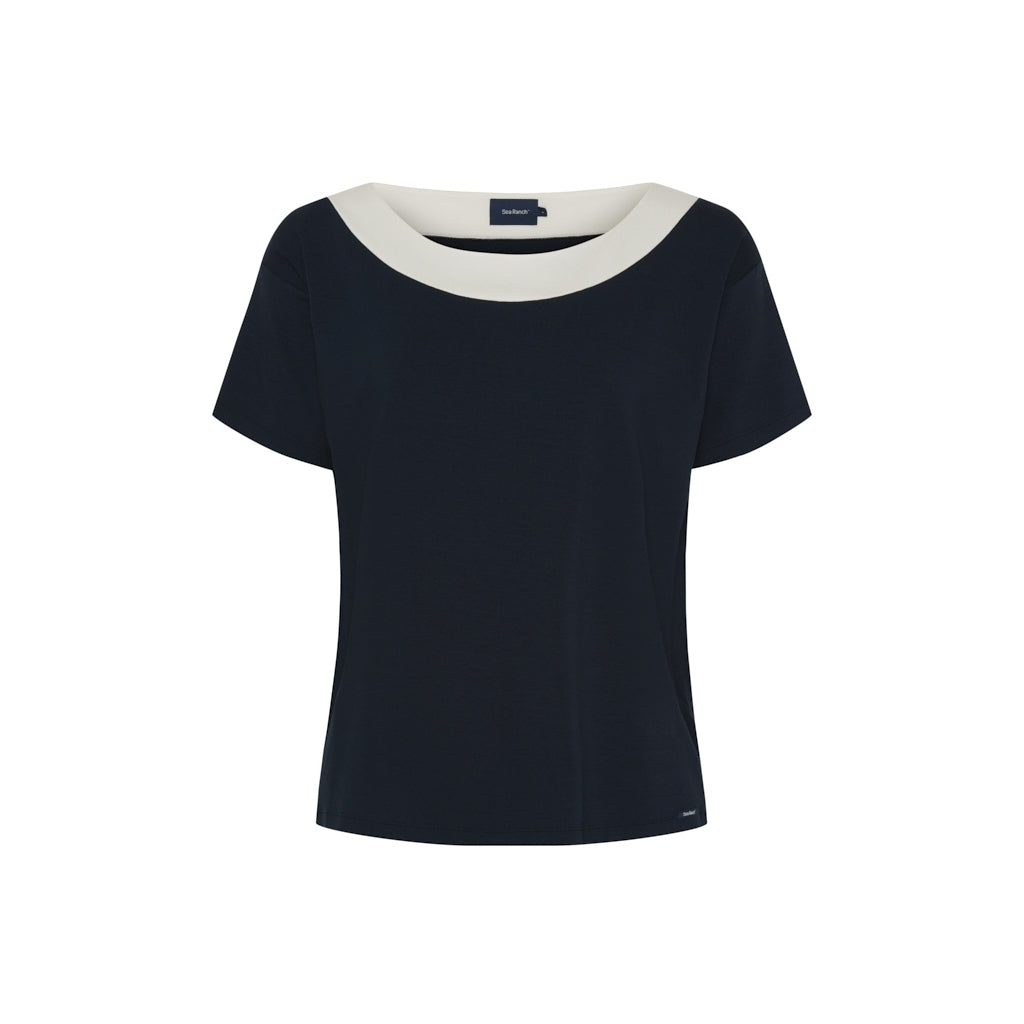 Patrizia Short Sleeve Tee - Dark Navy