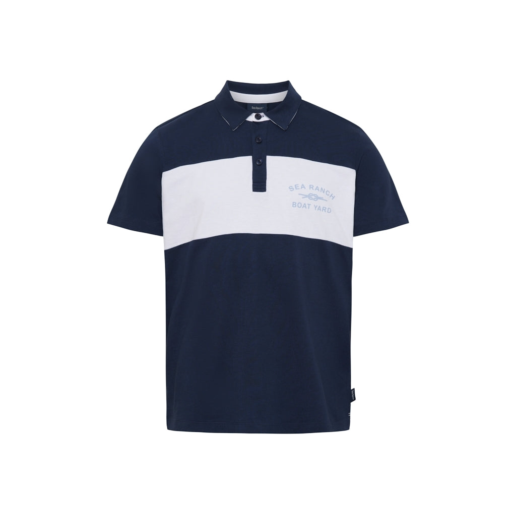 Pelle Jersey Polo - SR Navy
