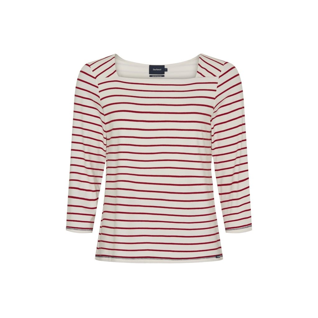 Pippa Tee - Pearl/SR Red