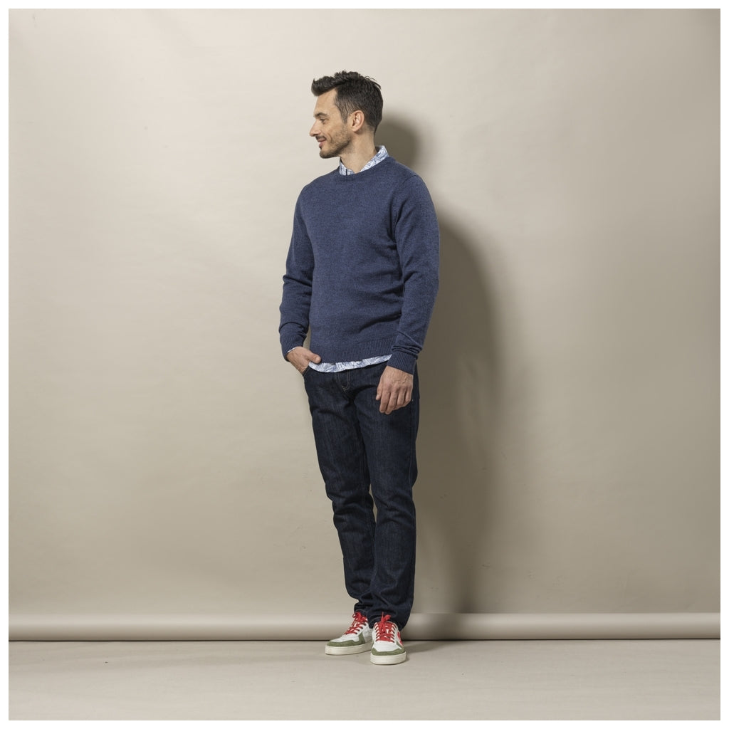 Roger Knit - Navy Melange