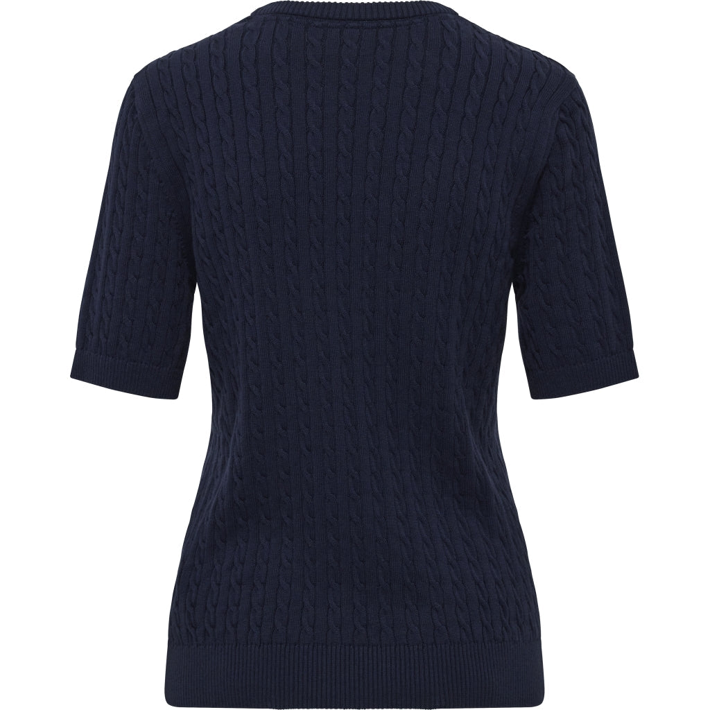 Serena Cable Knit - Navy