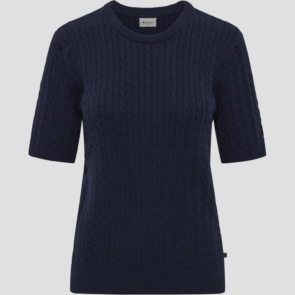 Serena Cable Knit - Navy