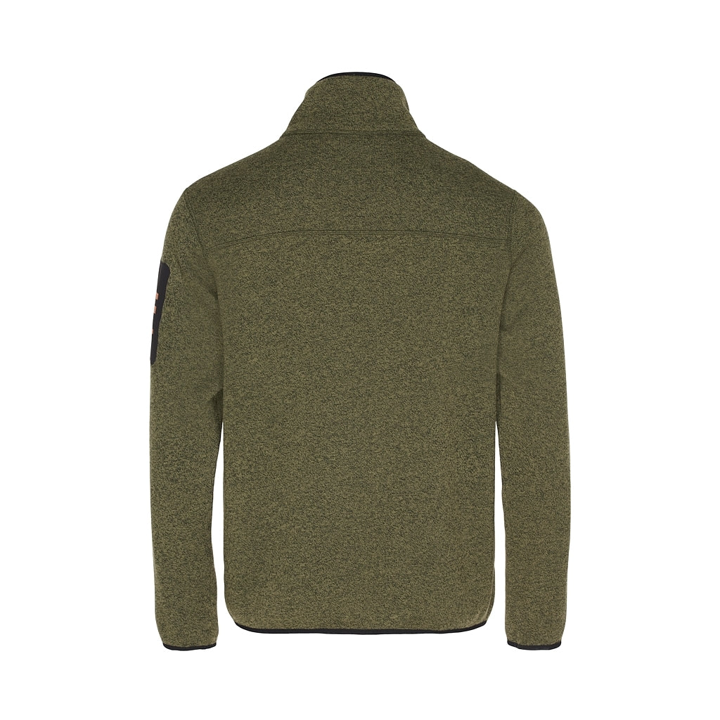 Sidney Fleece Jacket - Dark Olive Green Melange