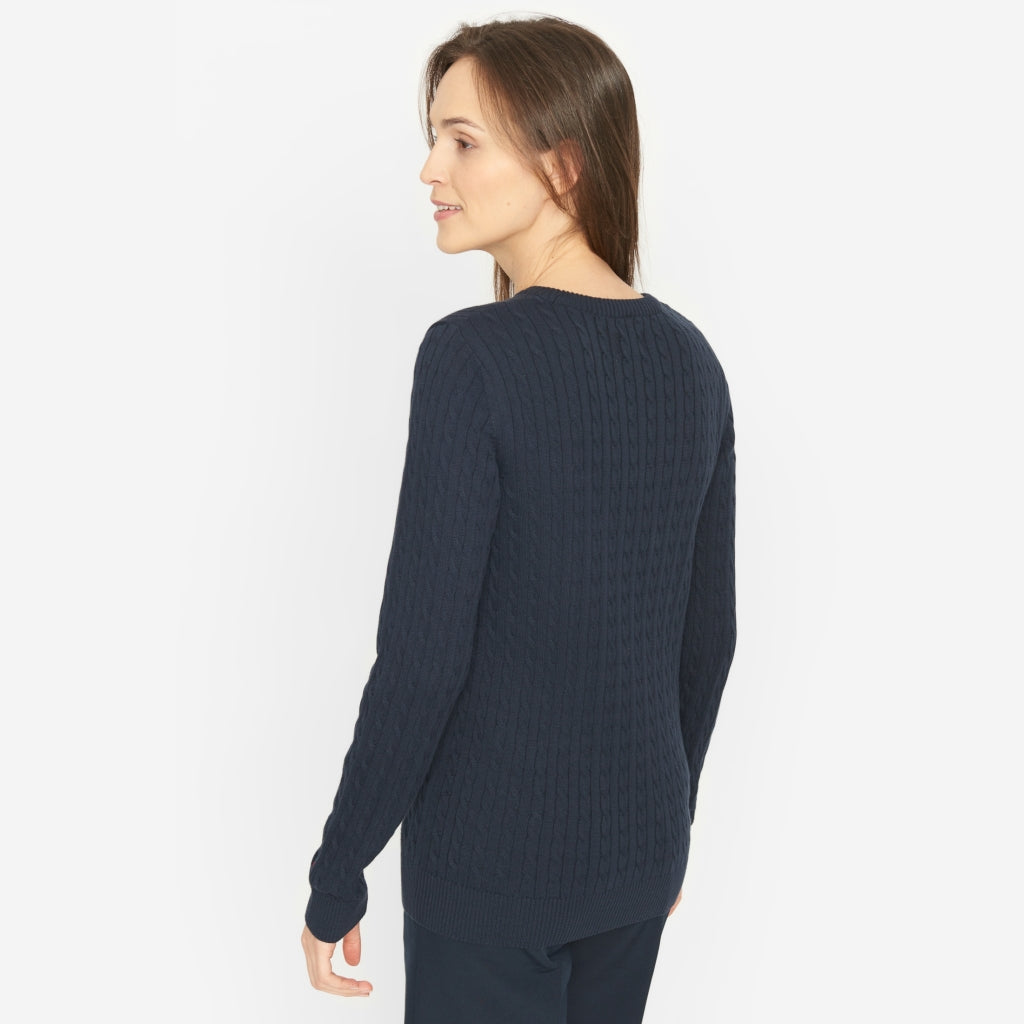 Simone Cable Knit - Navy