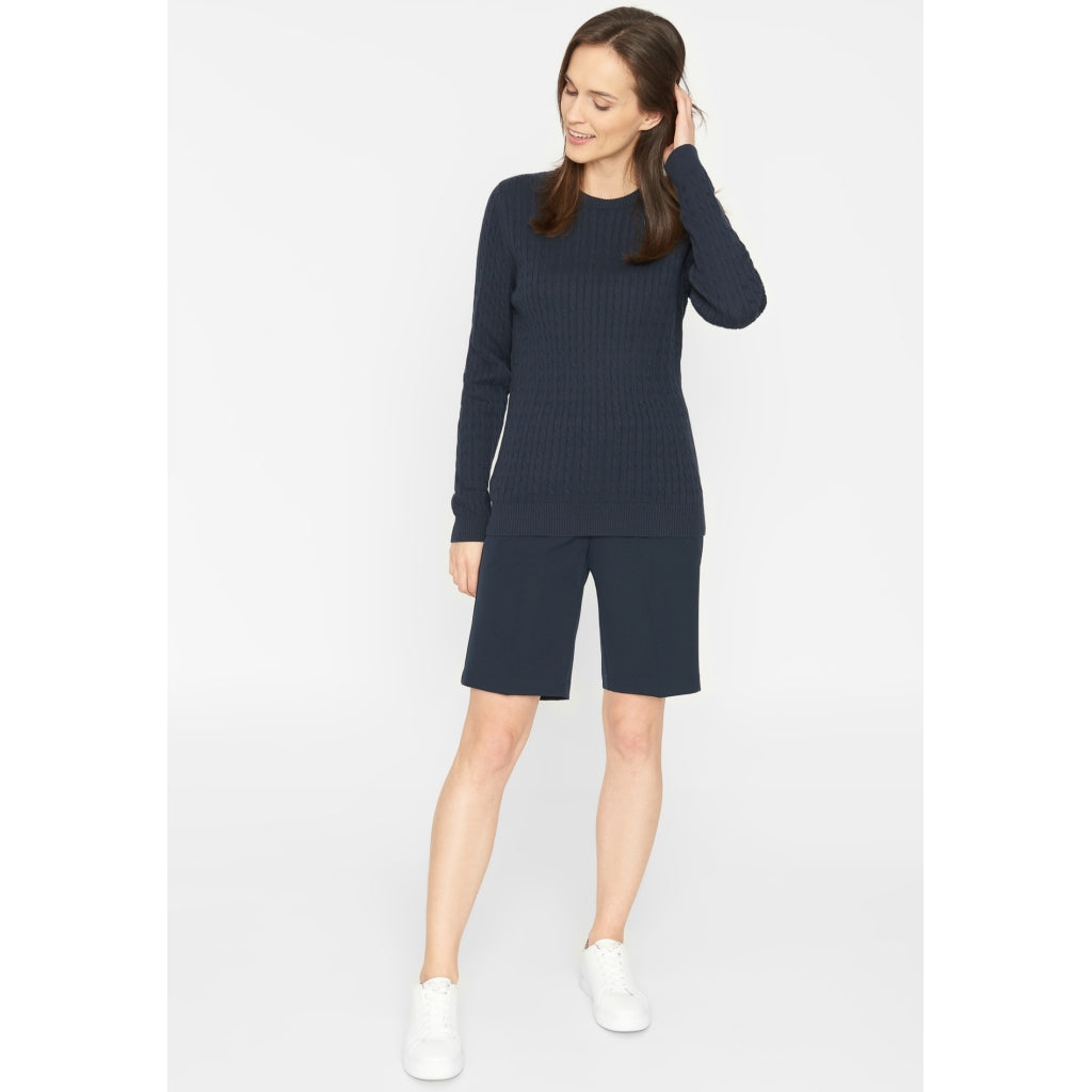 Simone Cable Knit - Navy