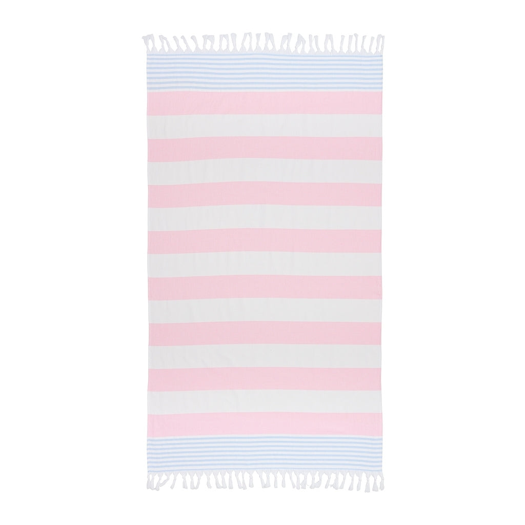 Striped Beach Towel - White / Marshmallow