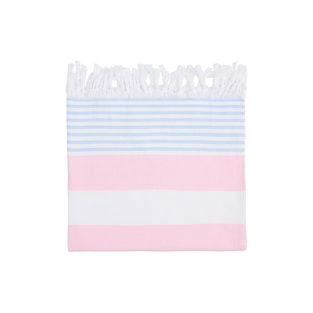 Striped Beach Towel - White / Marshmallow