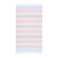 Striped Beach Towel - Multistripe Pink