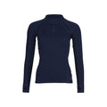 Womens Merino Wool Zip Neck - Navy